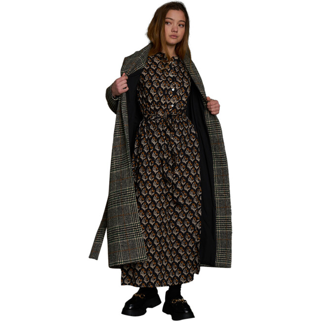 Women's Maggie Coat, Raven Plaid - Jackets - 4