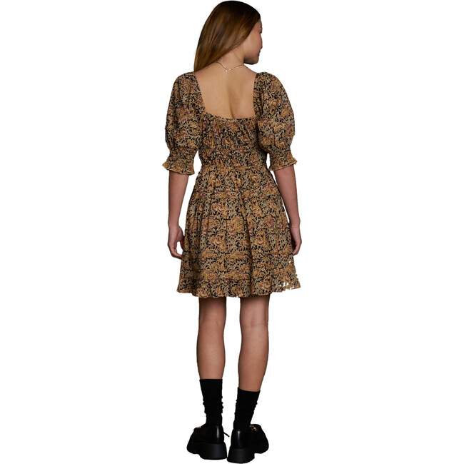 Women's Yasmin Dress, Gold Block - Dresses - 5