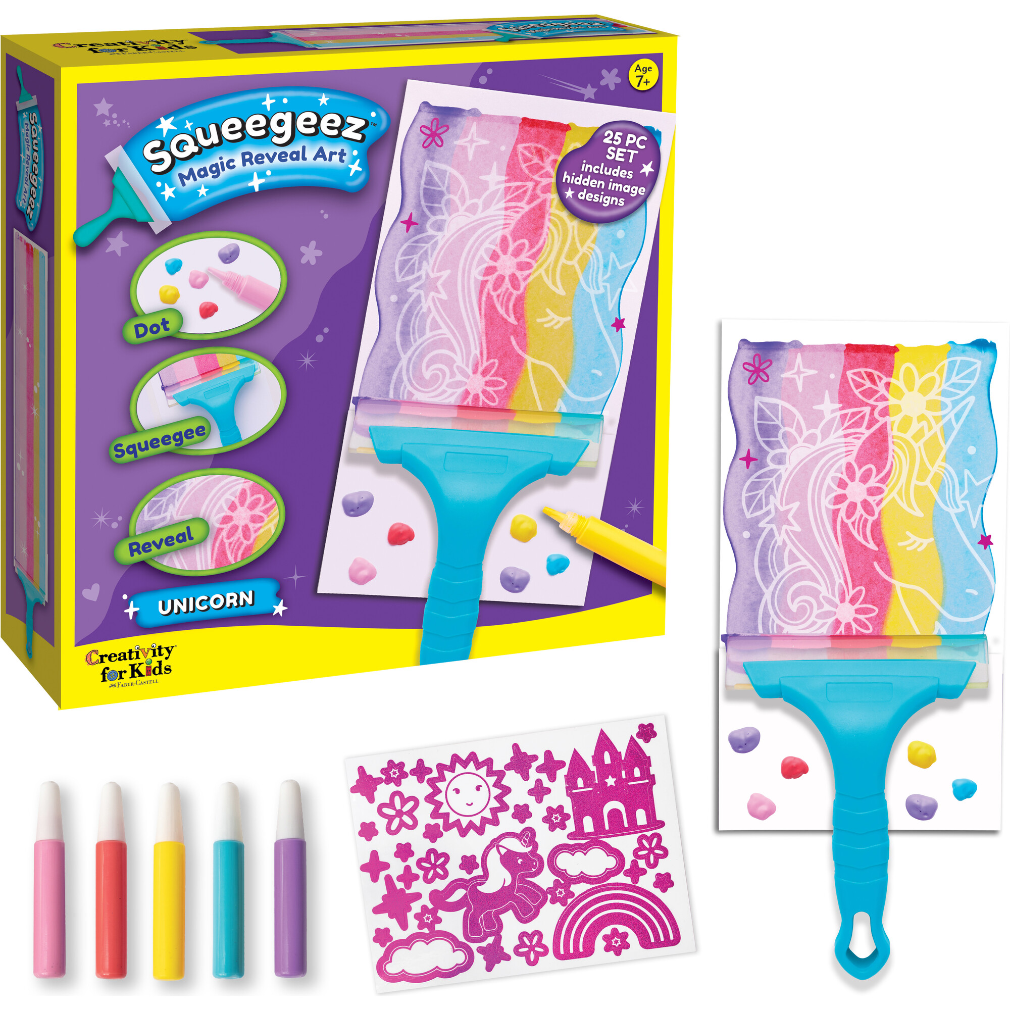 Squeegeez Magic Reveal Art Unicorn - Activities - 1