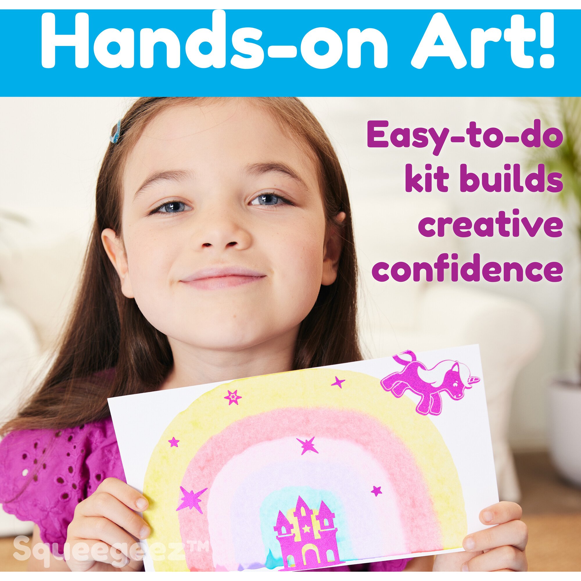 Creativity For Kids Squeegeez Magic Reveal Art Unicorn : Target