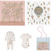 Onesie, Playsuit & Blanket Gift Set, Pink Blue Carre In Bloom, Carre Hot Air Balloons & Sweetie Pie - Mixed Gift Sets - 1 - thumbnail