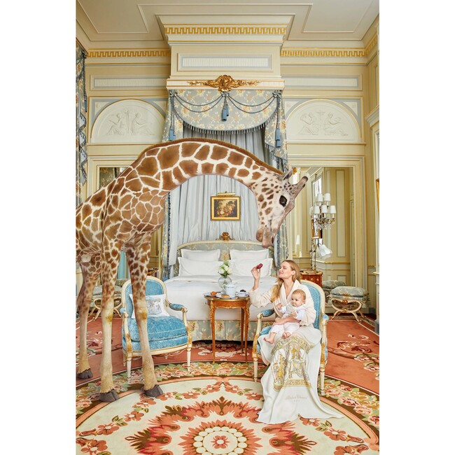 Trio Carre 100 x 100 cm Blanket Set, Monceau Mansion, Hot Air Balloons & Carousel Pink - Swaddles - 3