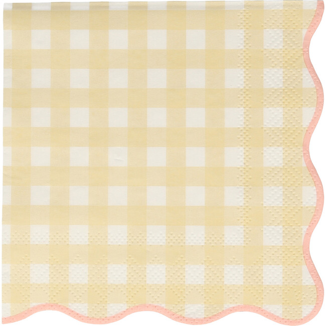 Set of 12 Gingham Small Napkins, Multi - Tableware - 3