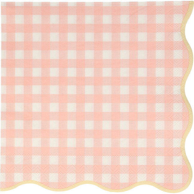 Set of 12 Gingham Large Napkins, Multi - Tableware - 2