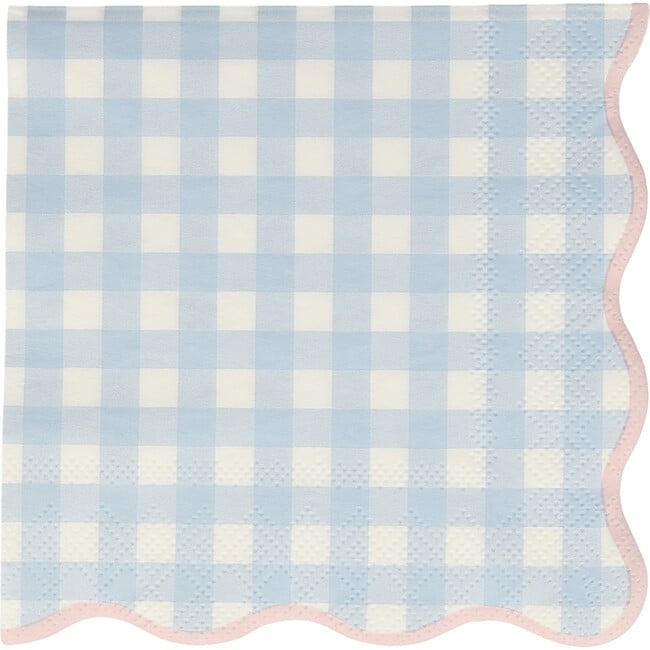 Set of 12 Gingham Small Napkins, Multi - Tableware - 4