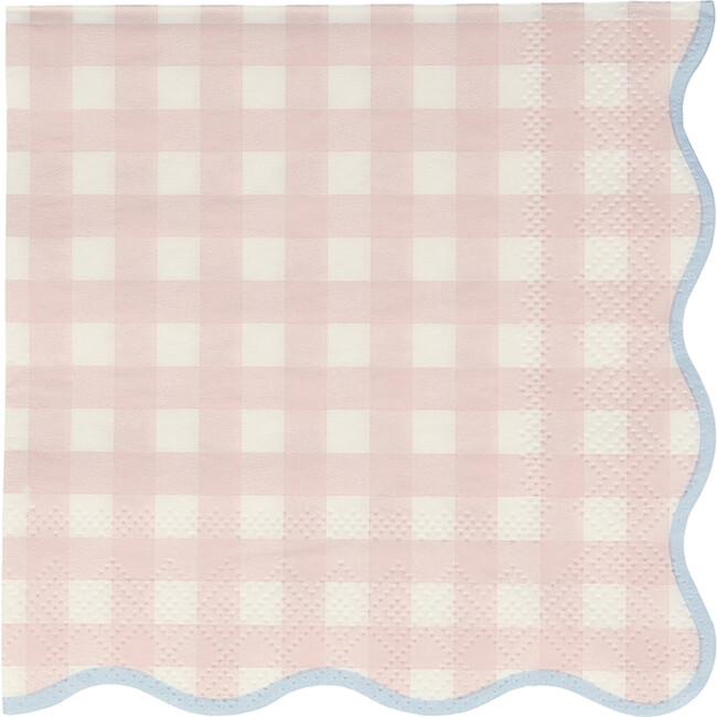 Set of 12 Gingham Small Napkins, Multi - Tableware - 5