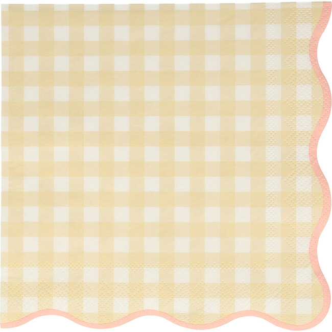 Set of 12 Gingham Large Napkins, Multi - Tableware - 4