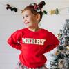 Merry Patch Christmas Sweatshirt, Red - Sweatshirts - 2