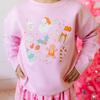 Christmas Doodle Sweatshirt, Pink - Sweatshirts - 2