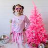 Christmas Doodle Sweatshirt, Pink - Sweatshirts - 3