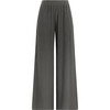 Women's Lauren Wide Leg Pleated Pocket Pant, Charcoal - Pants - 1 - thumbnail