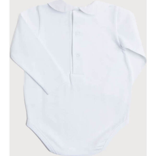 Peter Pan Collar Bodysuit, White - Onesies - 2