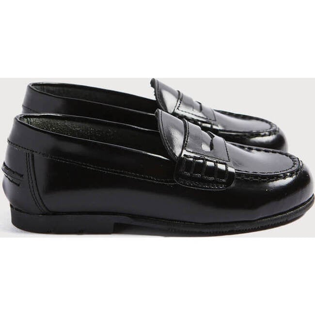 Leather Moccasins, Black - Dress Shoes - 3