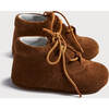 Baby Oxford Suede Pram Booties, Brown - Dress Shoes - 4