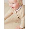 Embroidered Polo Collar Bodysuit, White - Onesies - 3