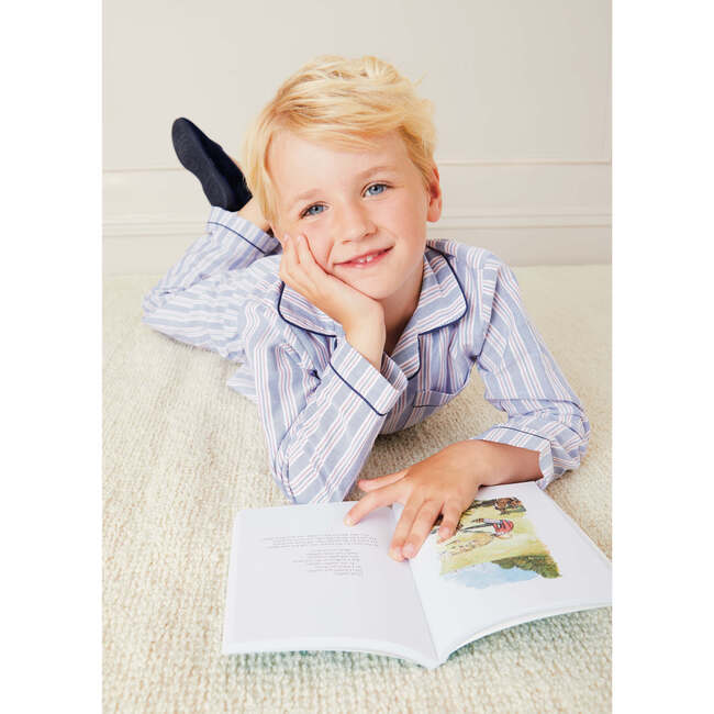 Velvet In-Door Slippers, Navy - Slippers - 3