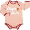 Jingle Belle Christmas Viscose Bamboo Terry Ringer Baby Onesie - Onesies - 1 - thumbnail