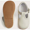 Baby Leather T-Bar Shoes, Ivory - Dress Shoes - 2