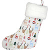 Santa and Friends Bamboo Christmas Stocking - Stockings - 1 - thumbnail