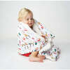 Santa and Friends Small Bamboo and Fleece Throw Blanket - Blankets - 2