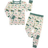 Coastal Christmas Bamboo Long Sleeve Kids Pajama Pants Set - Pajamas - 1 - thumbnail