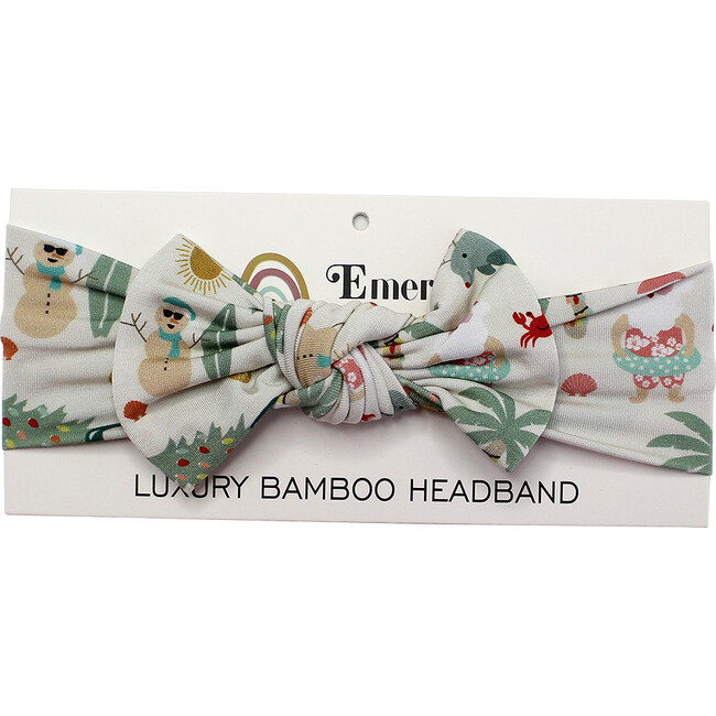 Coastal Christmas Bamboo Baby Headband