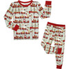 Christmas Train Bamboo Long Sleeve Kids Pajama Pants Set - Pajamas - 1 - thumbnail
