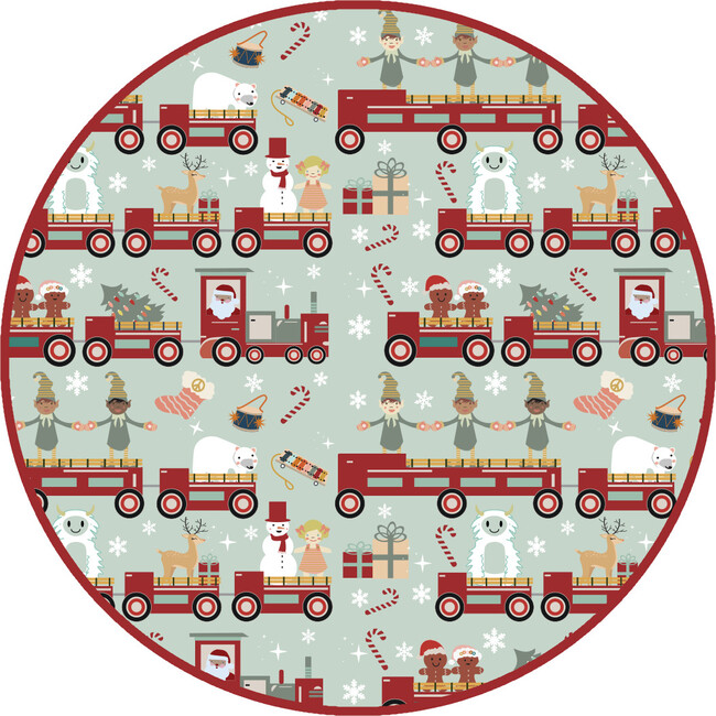 Christmas Train Bamboo Long Sleeve Kids Pajama Pants Set - Pajamas - 5