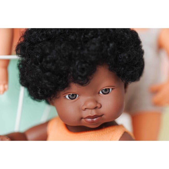 Colourful Edition Collection - Baby Doll African Girl 15" (melon rompers) - Dolls - 6