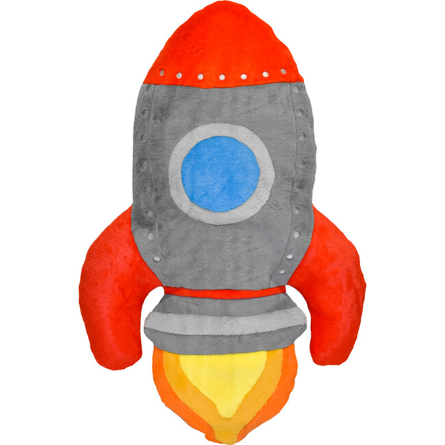 Blast Off Rocket Ship Fluffy Floor Cushion - Playmats - 3