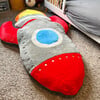 Blast Off Rocket Ship Fluffy Floor Cushion - Playmats - 6