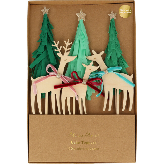 Reindeer Family Cake Topper