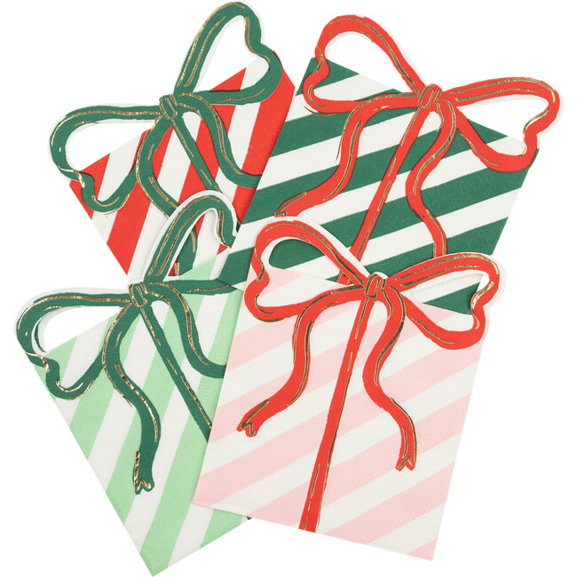 Present With Bow Napkins