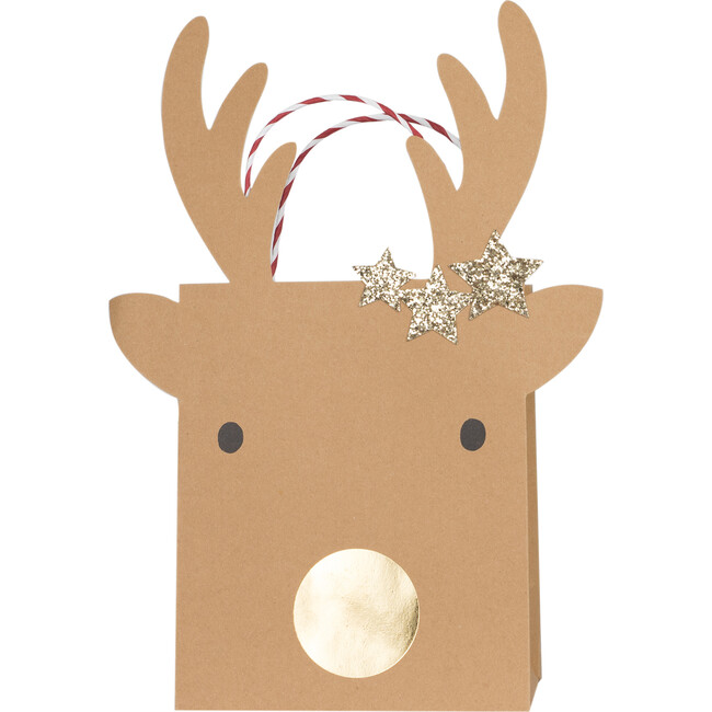 Medium Reindeer With Stars Gift Bags