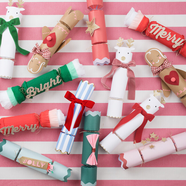 Reindeer With Velvet Bows Crackers - Party Accessories - 3
