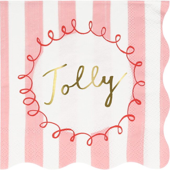 Striped Small Napkins - Party - 6