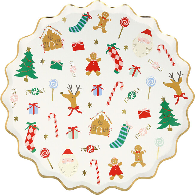 Jolly Christmas Dinner  Plates