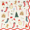 Jolly Christmas Large Napkins - Party - 1 - thumbnail