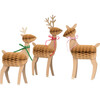 Honeycomb Reindeer Family - Decorations - 1 - thumbnail