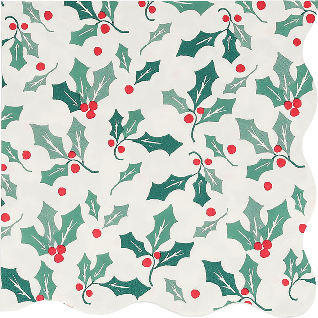 Holly Pattern Napkin Large