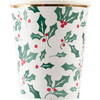 Holly Pattern Cups - Party - 1 - thumbnail