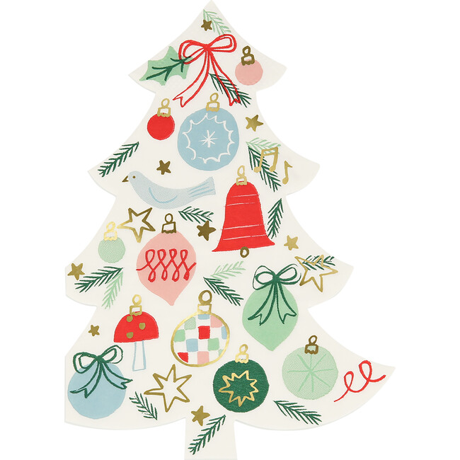 Festive Pattern Tree Napkins