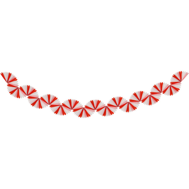 Candy Cane Stripe Honeycomb Garland - Garlands - 4