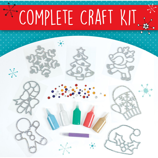 Holiday Easy Sparkle Window Art - Craft Kits - 5