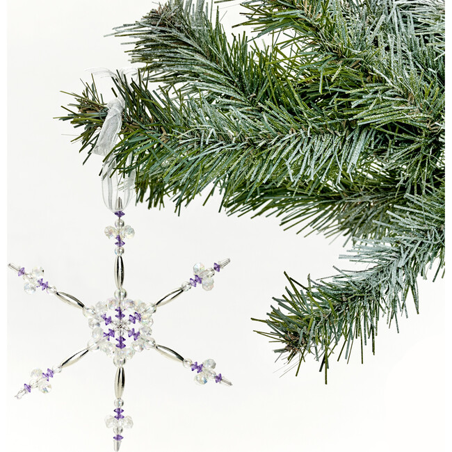 Beaded Snowflake Ornaments - Craft Kits - 7