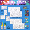 Wonder Worlds 3D Coloring Activity 2 Pack, Space and Underwater - Activities - 3