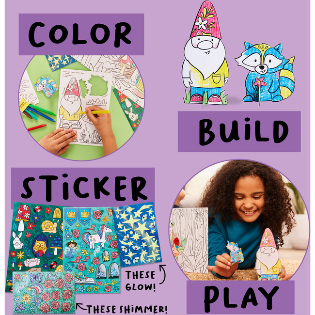 Wonder Worlds 3D Coloring Activity 2 Pack, Fairy Tale and Enchanted Forest - Activities - 6