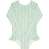 Pistachio Vine Floral Rashguard One Piece - Rash Guards - 1 - thumbnail