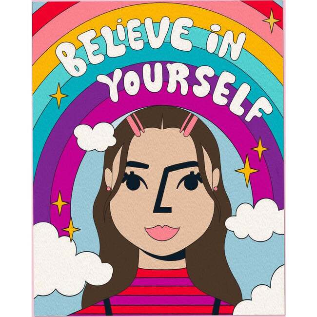 Paint by Number "Believe in Yourself "Canvas Painting Craft Kit - Painting - 7