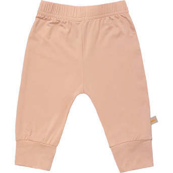 Solid Bamboo Baby Jogger Pants, Oat - Pants - 1